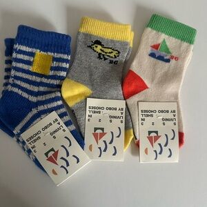 3-Pack Boys Crew Socks NEW